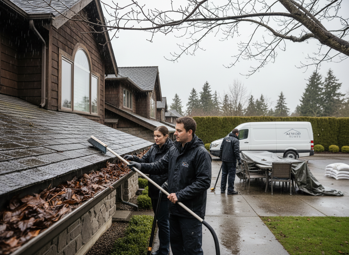 Winter Rain Preparation for Atwood Homes