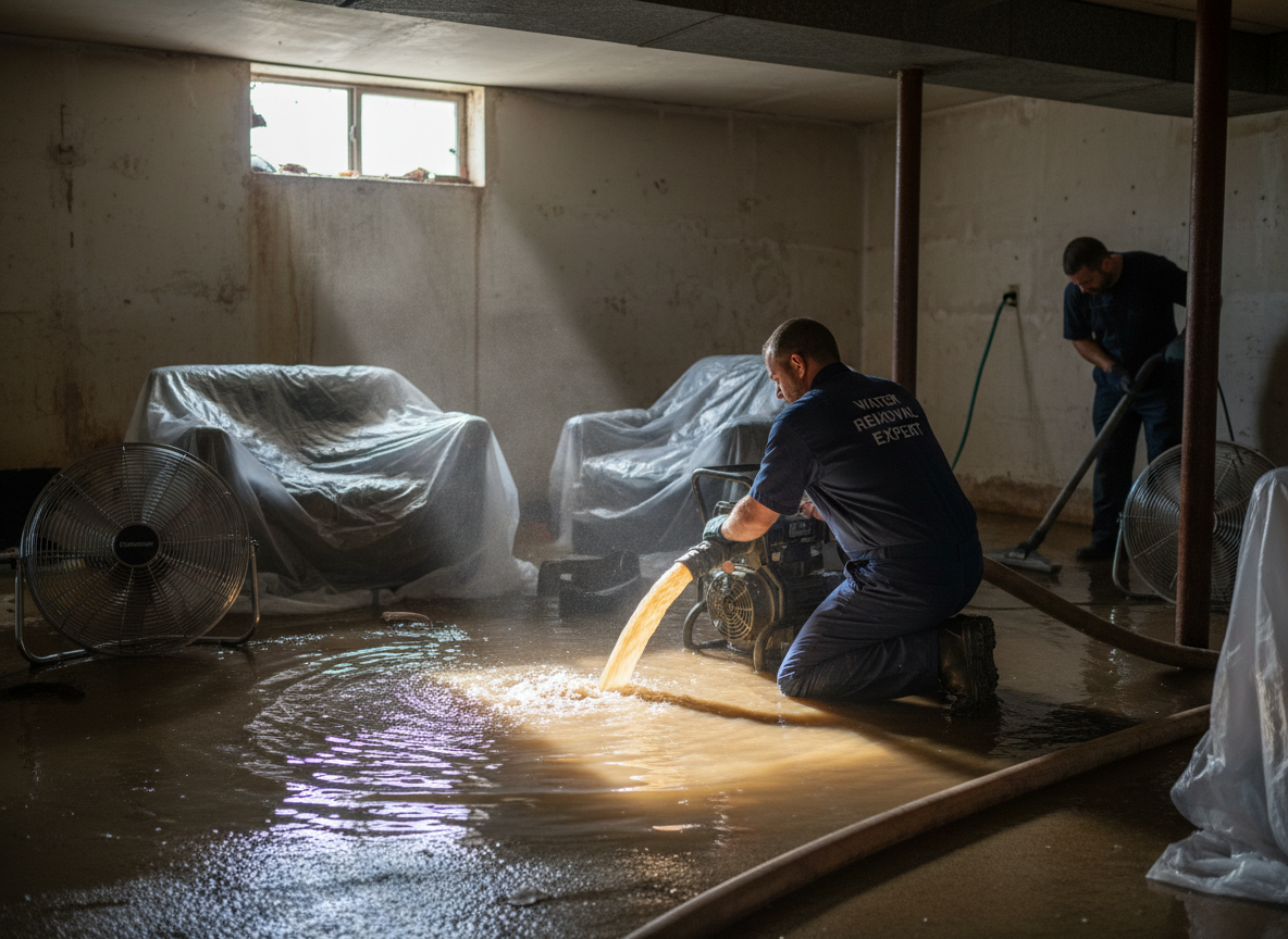 Emergency water removal in Atwood