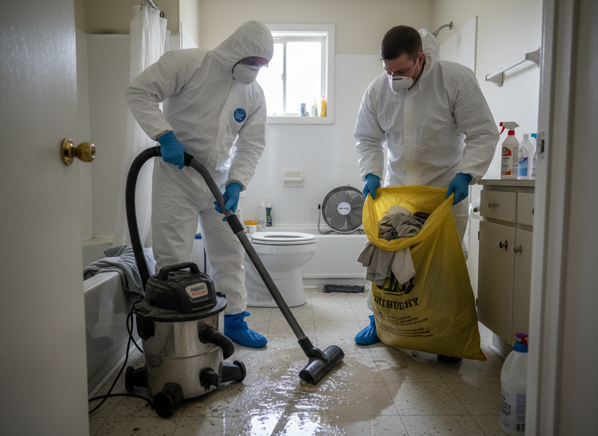 Toilet overflow cleanup in Atwood