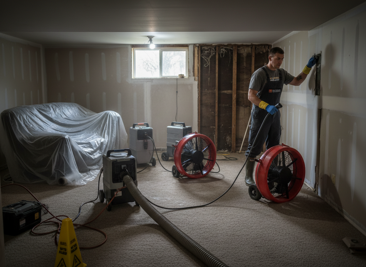 Water leak restoration in Atwood
